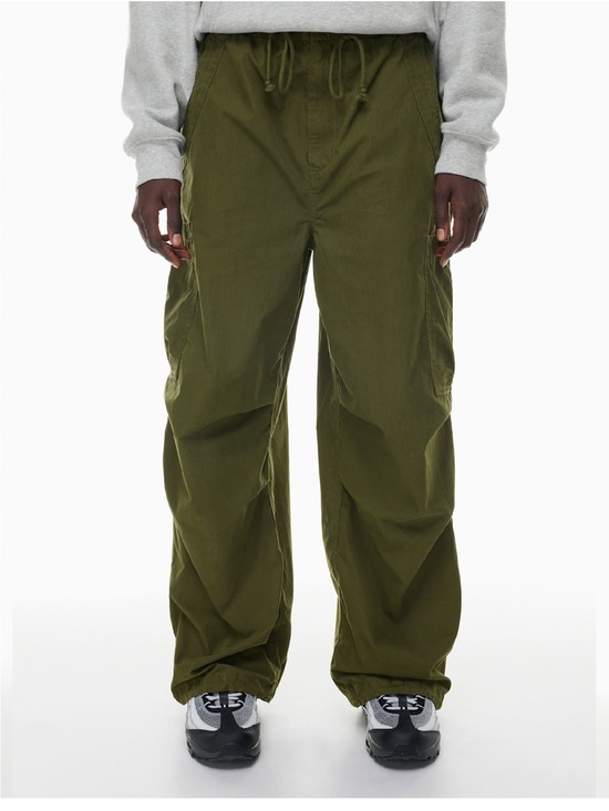 Aritzia Pants - ARITZIA TNA Women’s Olive Cargo Drawstring Stunt parachute Pants gorpcore